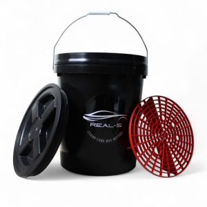 Detail Grit Bucket - Autowasemmer 20L met Grit Guard & Schroefdeksel